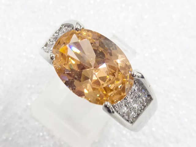 COLORED STONE FASHION RING / JP SIZE 26